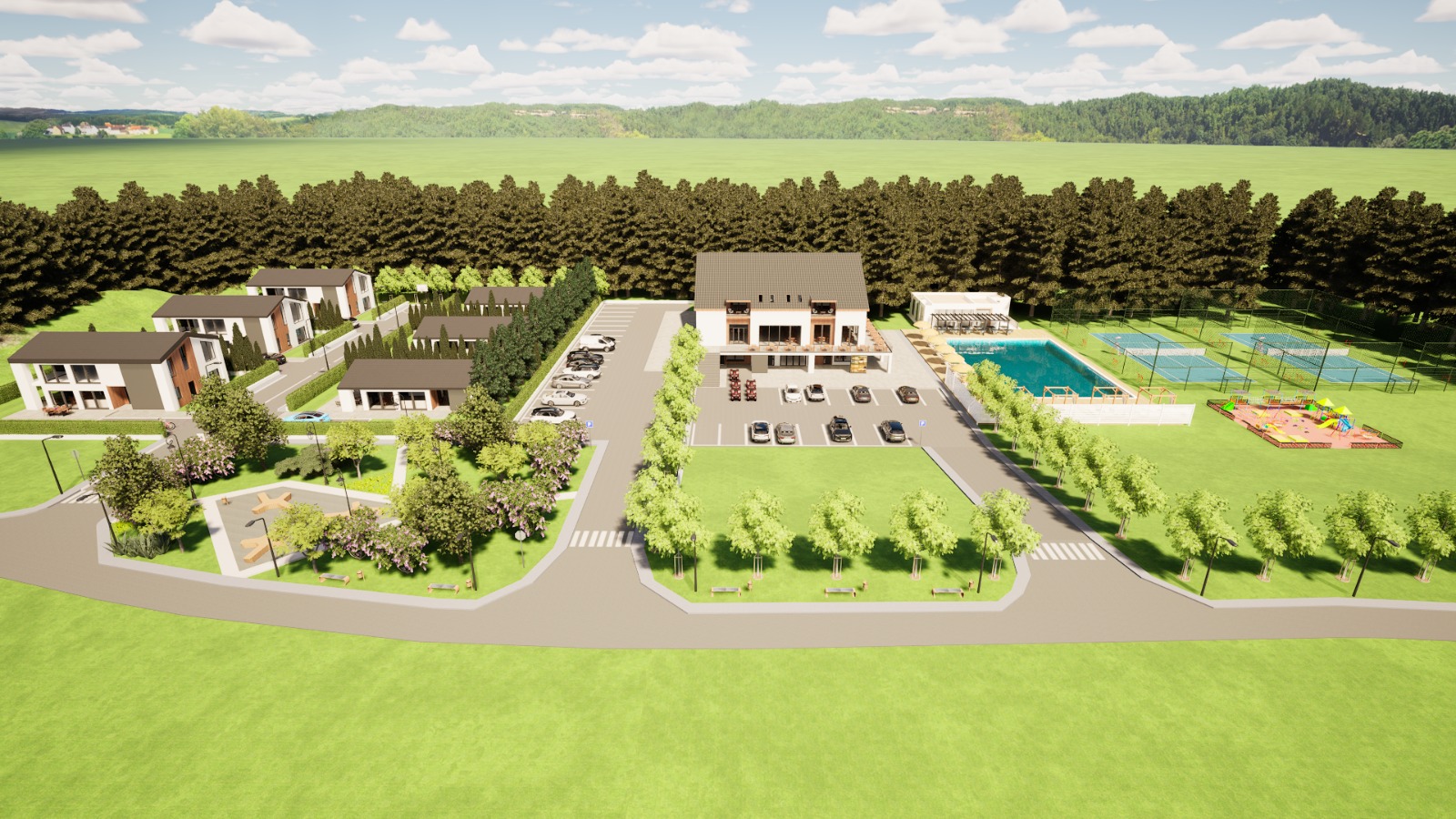 Pogled na cijeli kompleks Resort Stupe