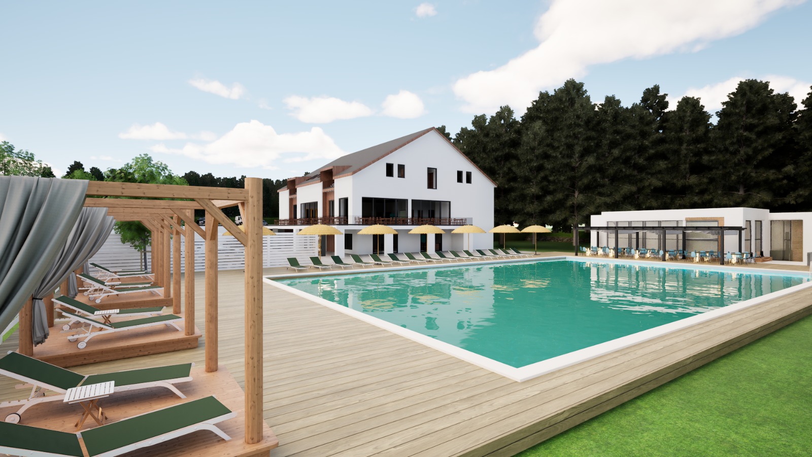 Bazen, restoran i sadržaji Resort Stupe